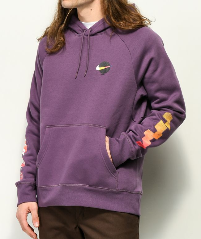 nike sb hoodie purple
