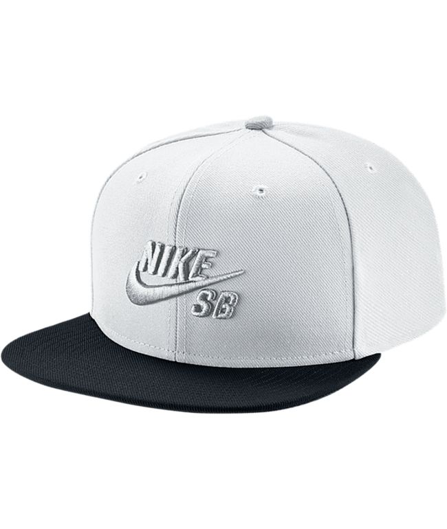 white nike sb hat