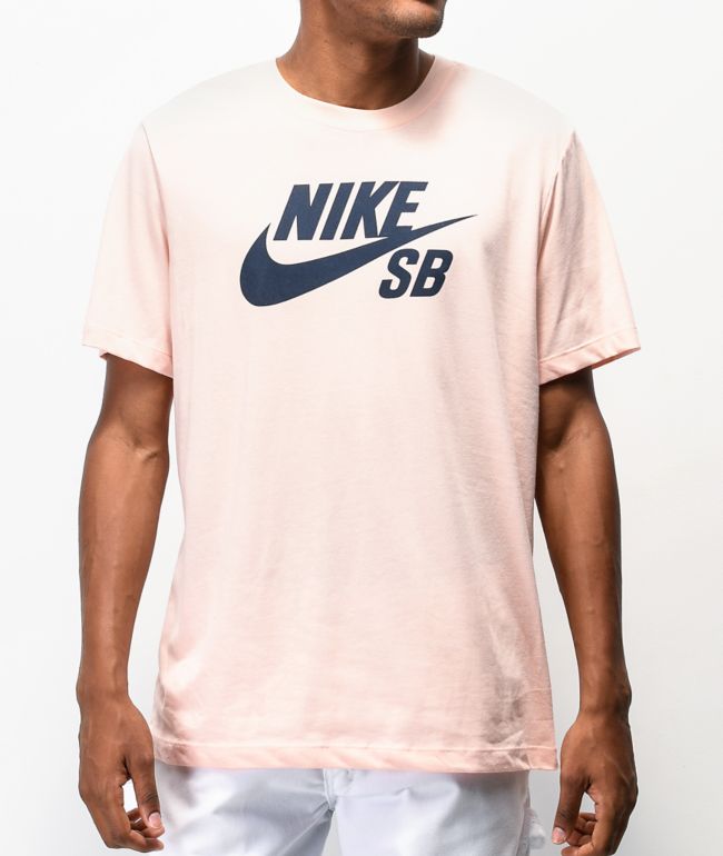 gris Pensar en el futuro Mercado Nike SB Icon camiseta rosa