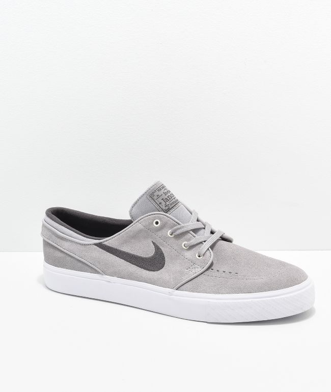 Nike SB Janoski Atmosphere Grey White Suede Skate Shoes