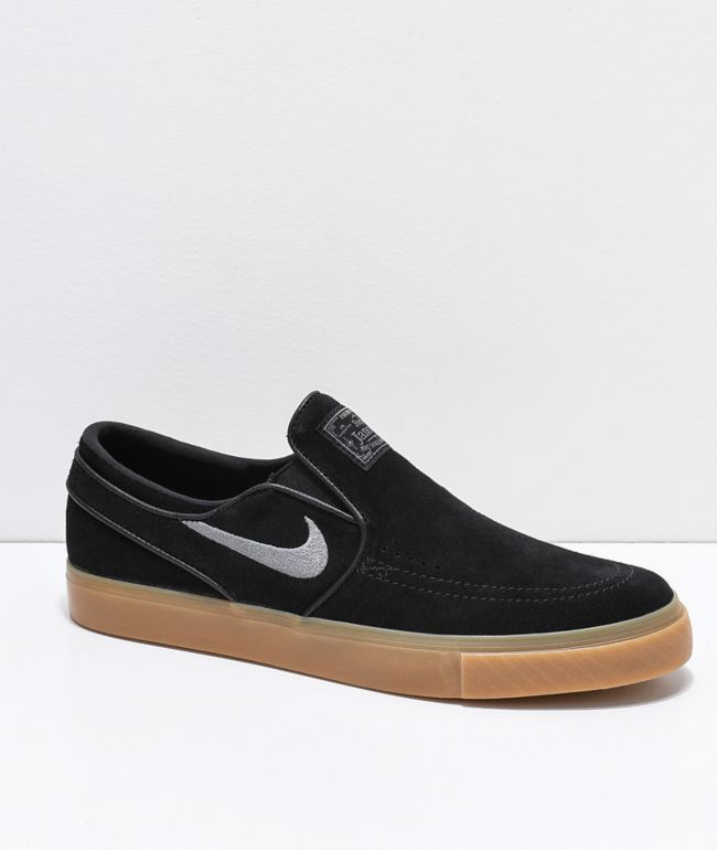 nike janoski slip on black gum