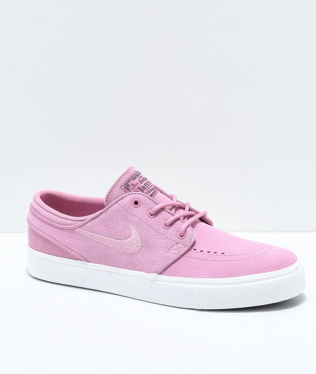 nike sb janoski prism pink & navy canvas skate shoes