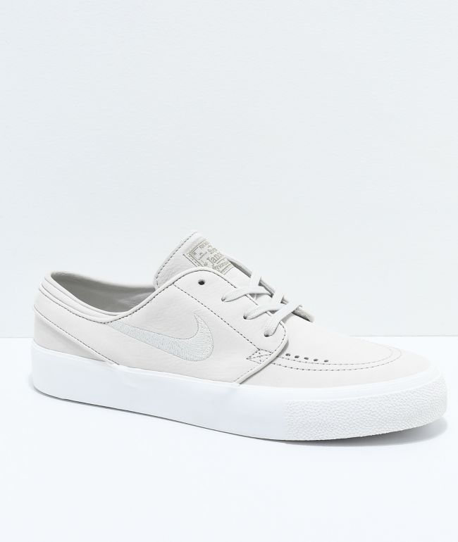 Nike SB Janoski Premium High Tape Deconstructed Light Bone \u0026 White Skate  Shoes