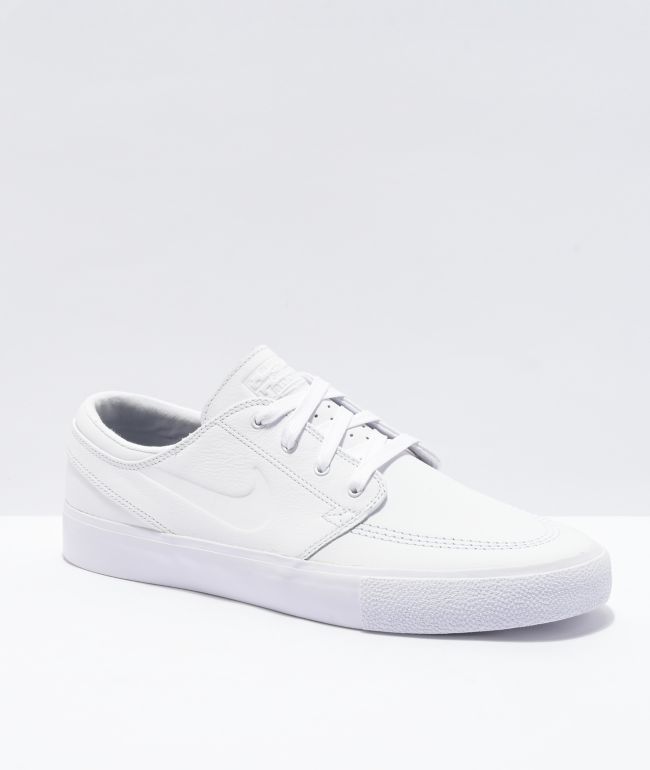 nike leather white sneakers