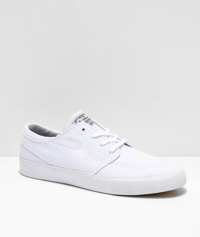 nike sb zoom stefan janoski canvas white