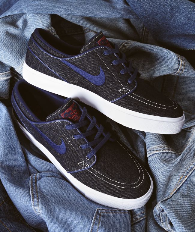 Nike SB Janoski zapatos skate de mezclilla azul | Zumiez