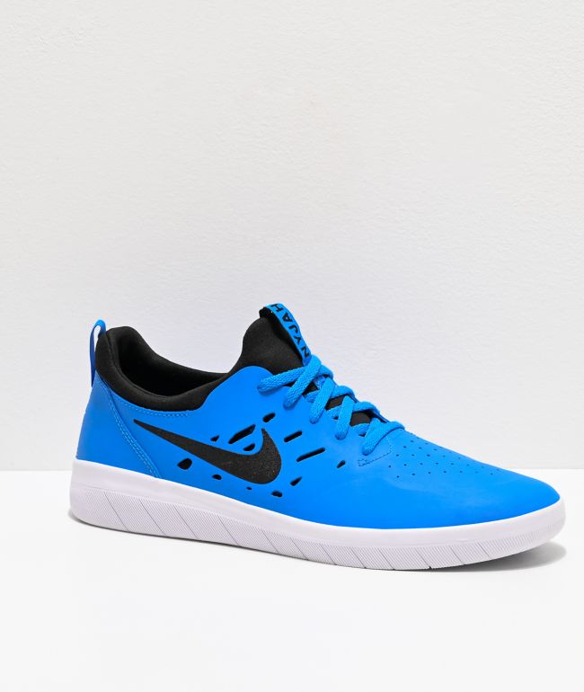 Nike SB Nyjah Free Blue \u0026 White Skate 