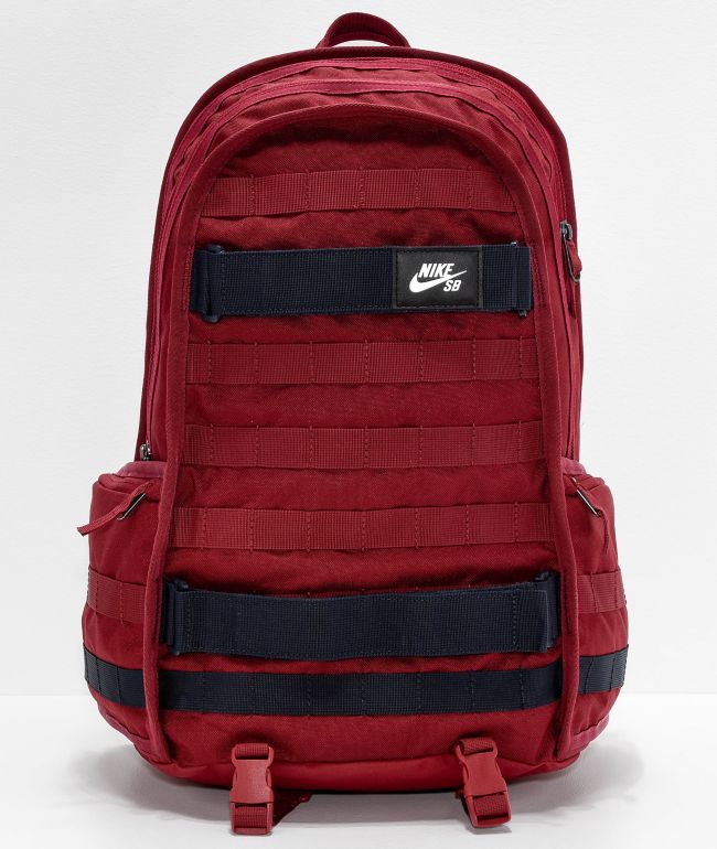 nike backpack red and black