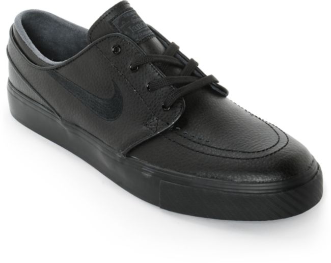 stefan janoski black leather