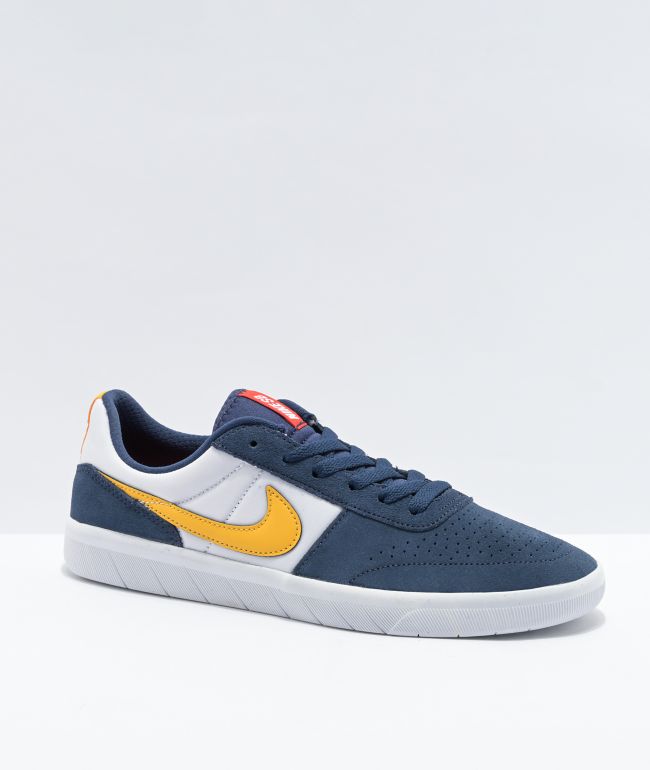 navy and yellow nike