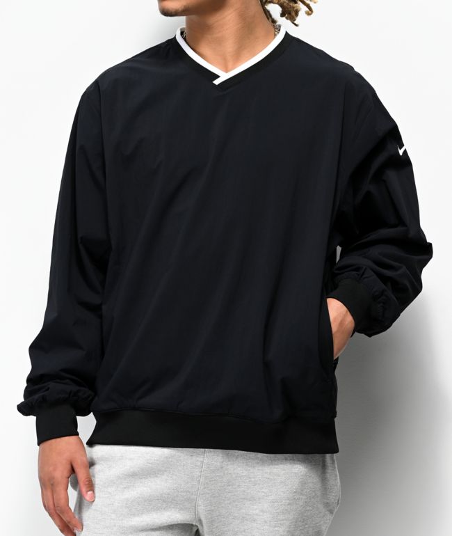 atractivo Poner almohadilla Nike SB Top chaqueta cortavientos en negro