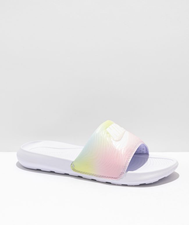 Nike SB Victori One Violet & White Slide Sandals