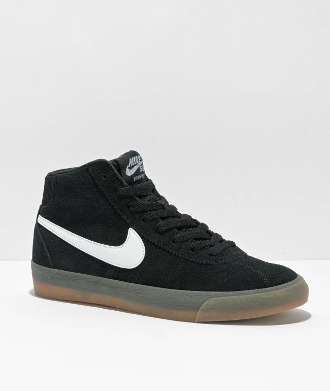 Nike SB Zoom Bruin High Black & Gum Skate Shoes