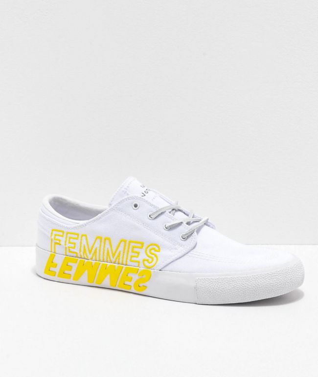 Nike SB x The Violent Femmes Janoski RM White Canvas Skate Shoes