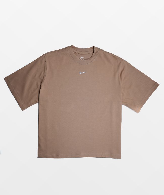 Nike Sportswear Essential Brown Boxy T-Shirt