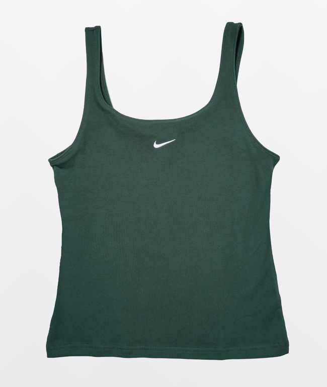 Nike Sportswear Essential Green Cami Tank Top