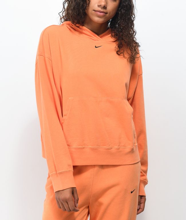 Nike Sportswear Orange Wash Hoodie