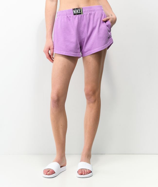 Nike Sportswear Purple Wash Sweat Shorts