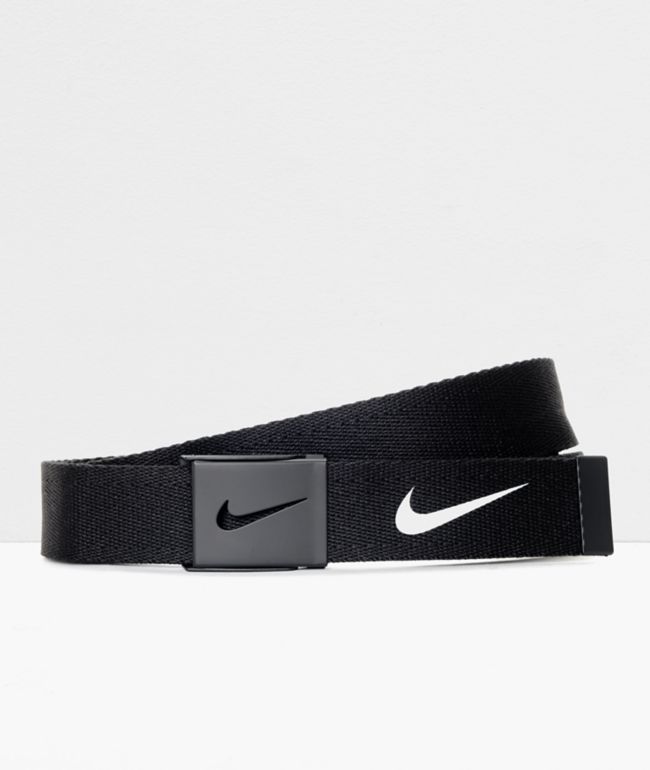 Nike Tech Essentials cinturón tejido en negro
