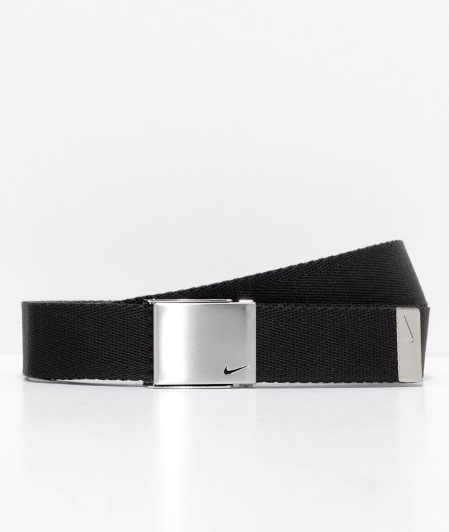 Nike cinturón tejido negro