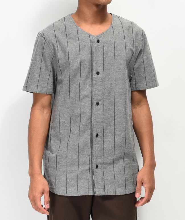 black striped baseball jersey