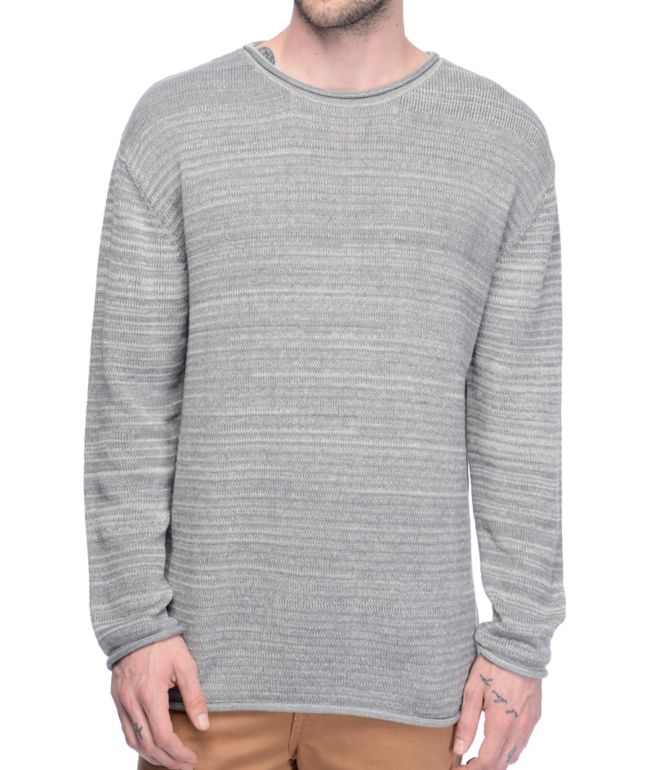 Download Ninth Hall Danzo Heather Grey Crew Neck Sweatshirt | Zumiez