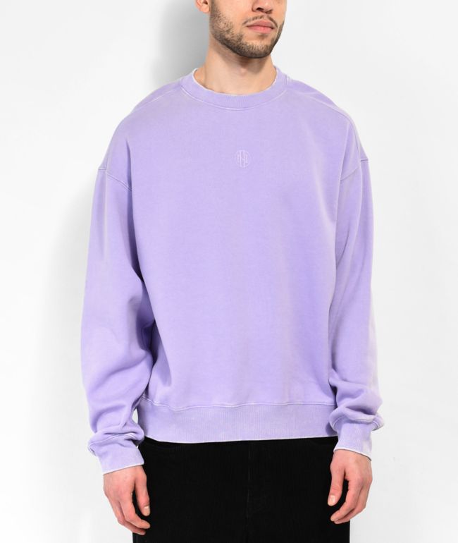 Ninth Hall Fundamental Purple Wash Crewneck Sweatshirt
