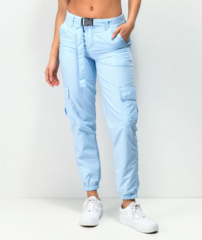 blue cargo pants womens