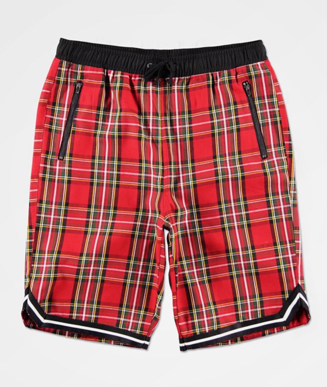 Men's plaid basketball shorts Clearance