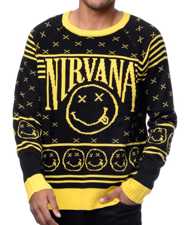 black yellow sweater