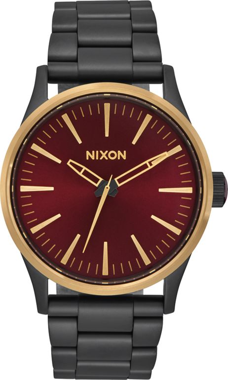 nixon sentry ss matte black gold