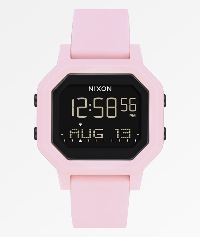 pink digital watch