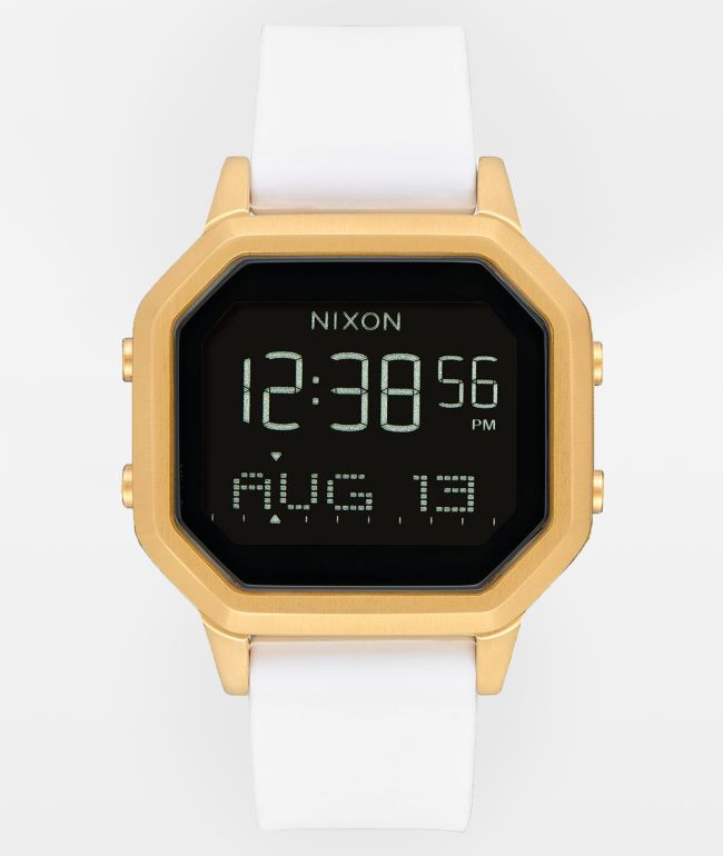 nixon digital gold watch