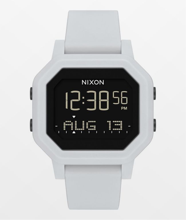 Nixon Siren reloj digital blanco