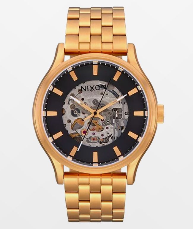 Nixon Spectra Black & Gold Analog Watch
