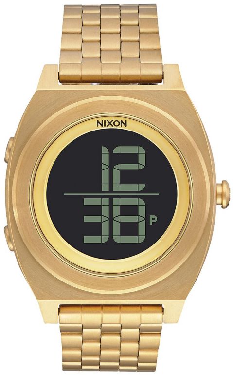 nixon digital gold watch