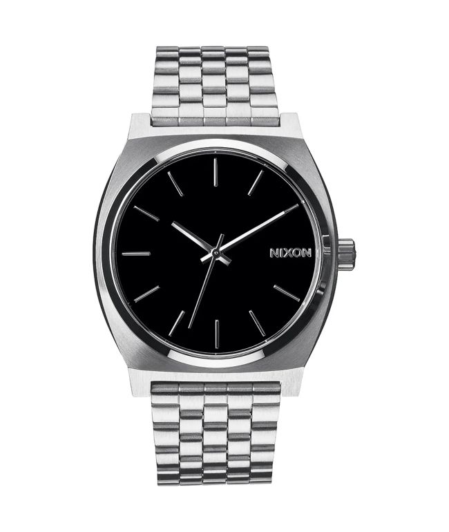 Nixon Time Teller Silver & Black Analog Watch