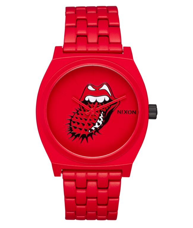 Nixon x The Rolling Stones Time Teller Red Analog Watch