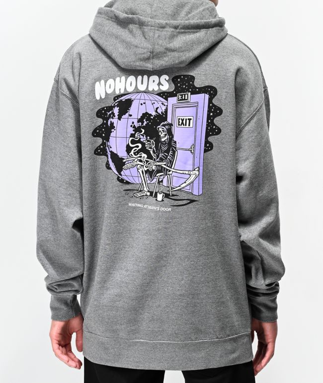 NoHours Death's Door Grey Hoodie