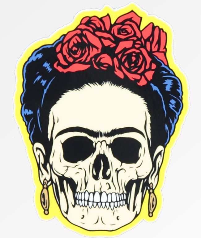 NoHours Frieda Skull Sticker