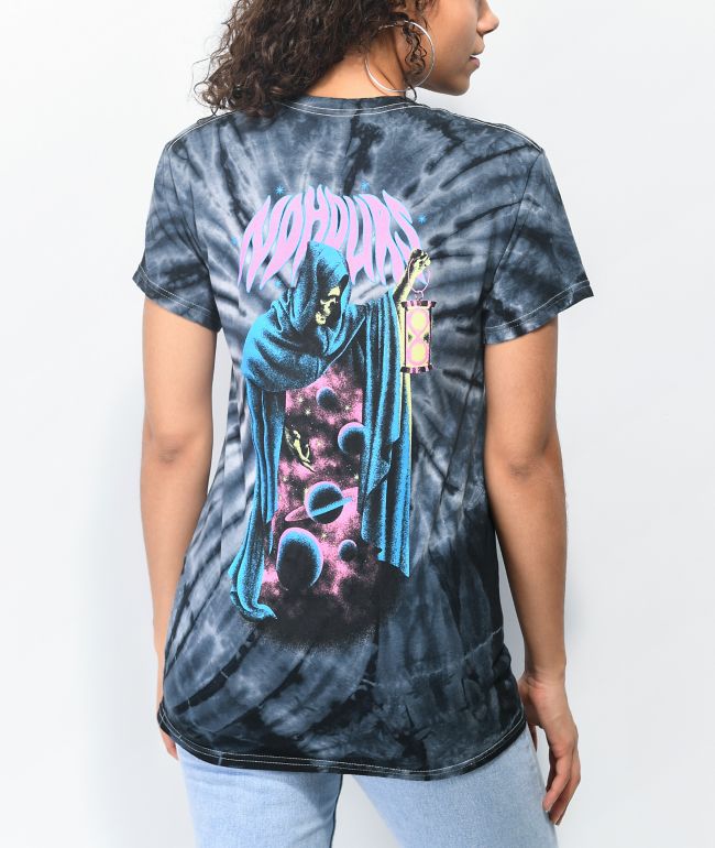 NoHours Void Dark Grey Tie Dye T-Shirt