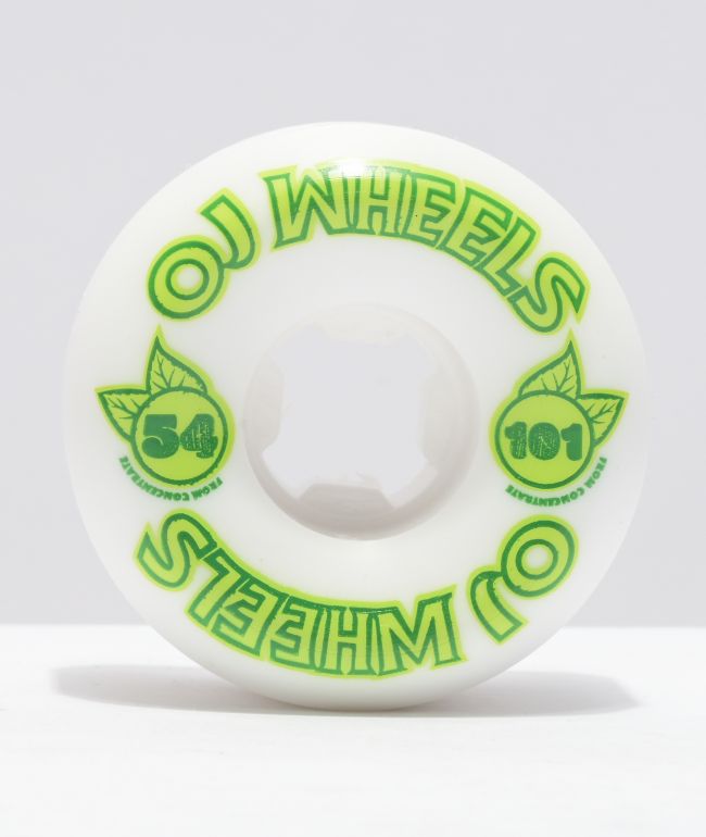 OJ From Concentrate 54mm 101a Green Skateboard Wheels