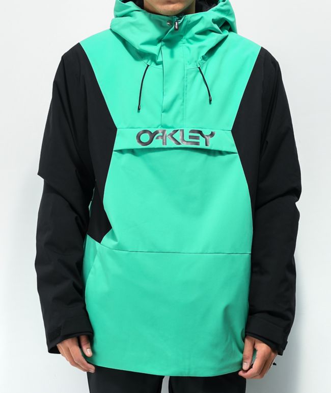 Oakley Black & Emerald Anorak 10K Snowboard Jacket