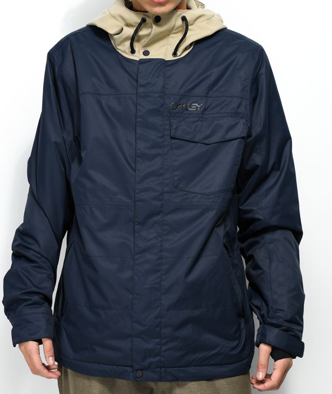 navy blue snowboard jacket