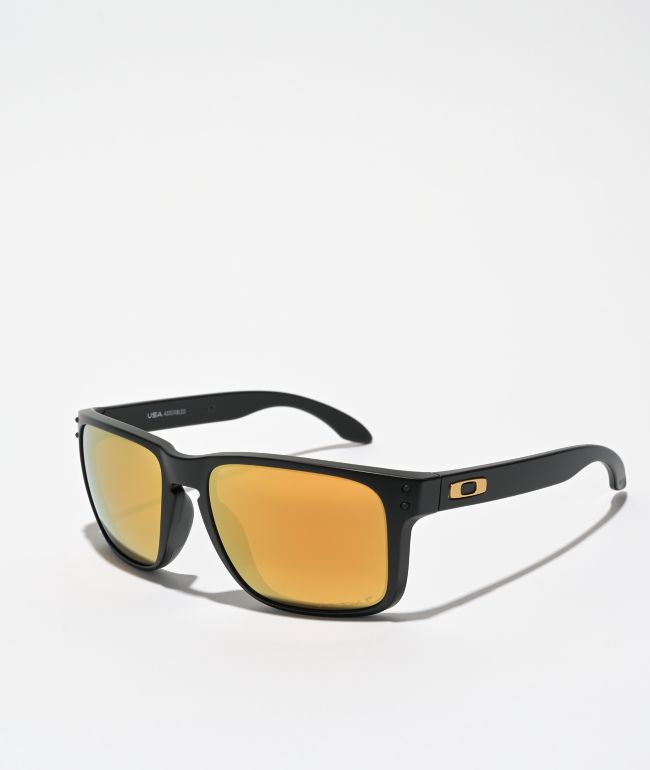 Oakley Holbrook XL Matte Black 24K Polarized Sunglasses