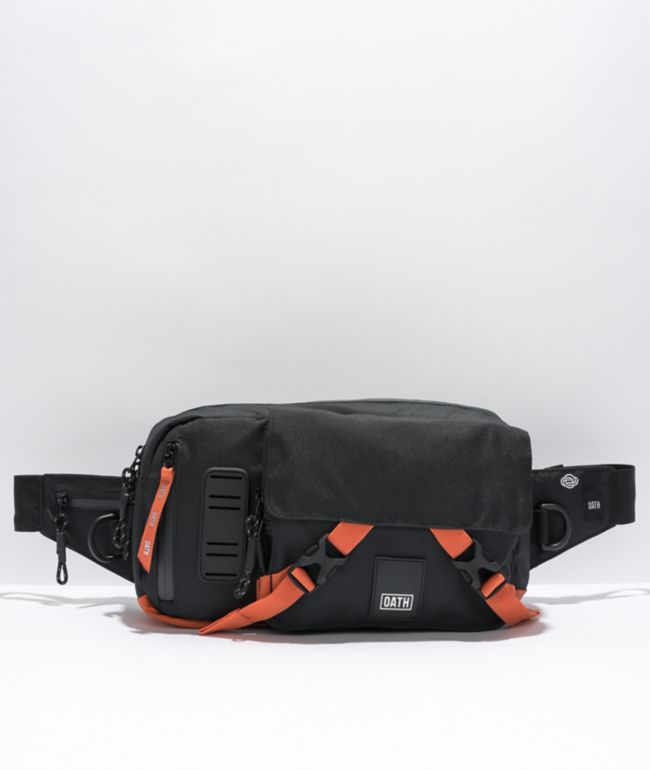 Oath Link Black & Orange Sling Bag
