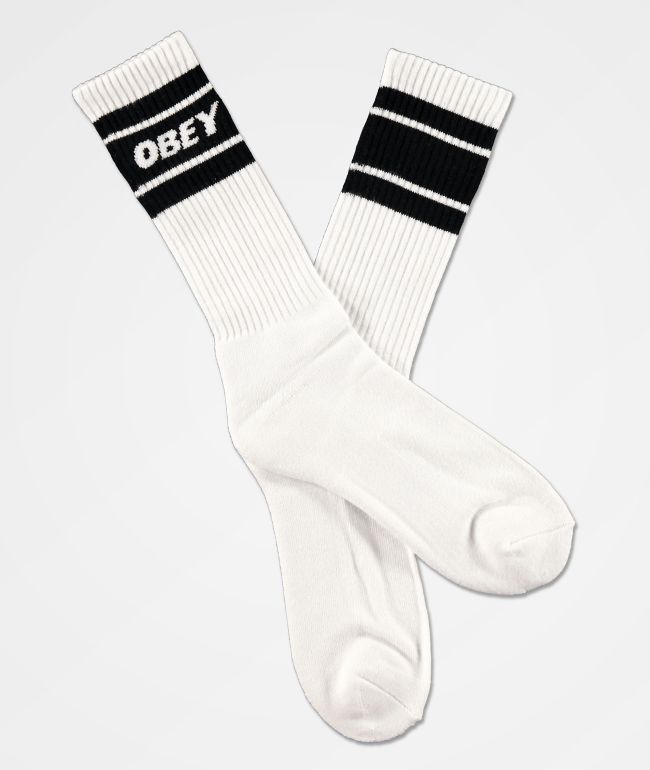 Obey Cooper II calcetines blancos y negros