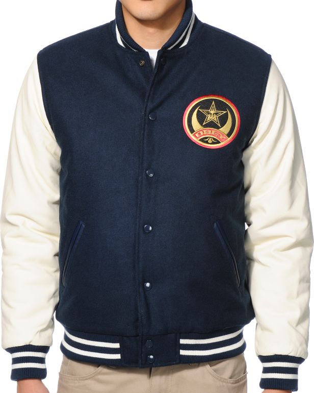 obey varsity jacket