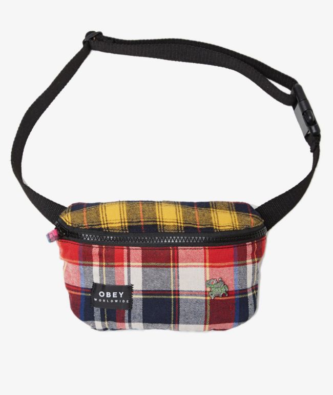 plaid fanny pack