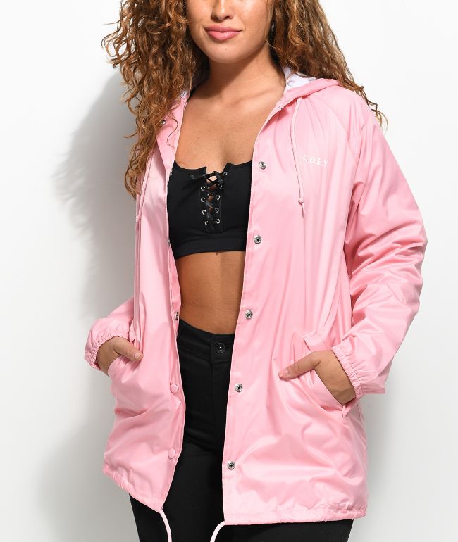 bright pink windbreaker